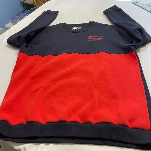 Oracle Red Bull Racing Navy Blue Red Colorblock Sweatshirt Pullover Size 2XL - Picture 4 of 8